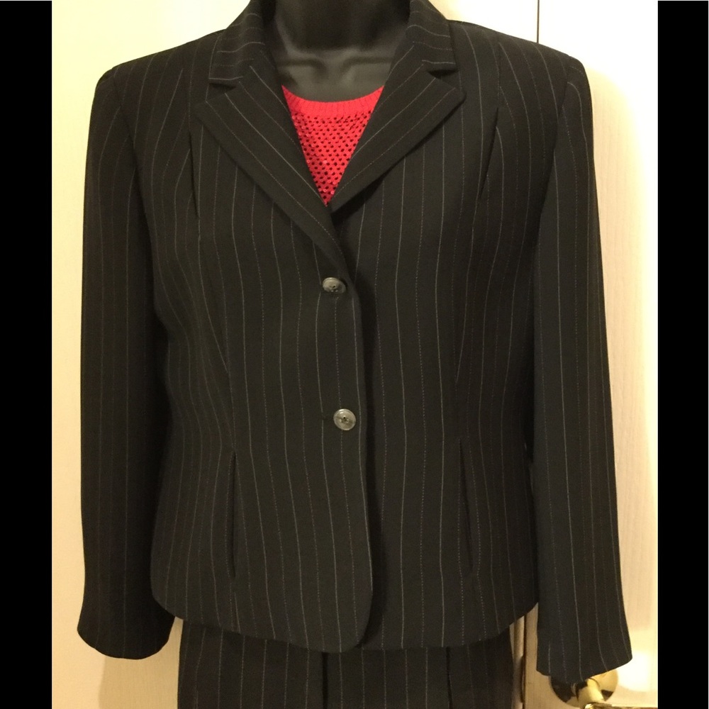 Jones New York pine stripe jacket 6P